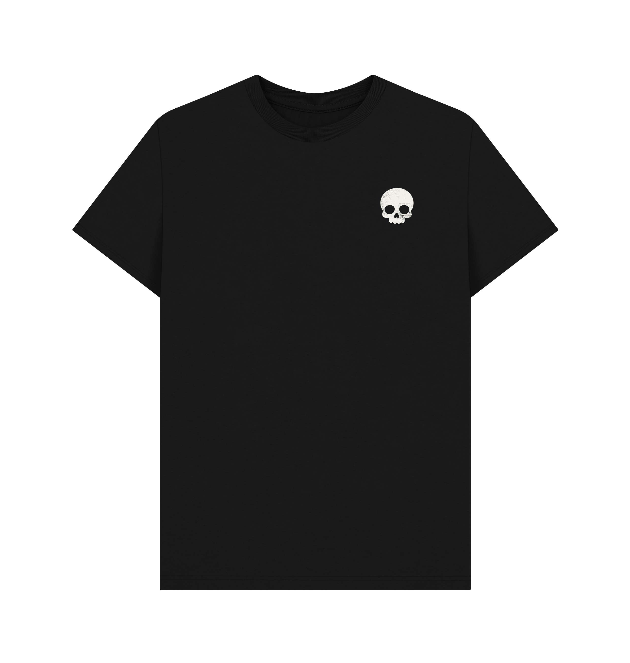 Black Printed T-shirt Front